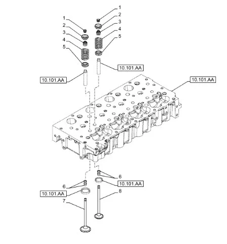 504387779 - Выпускной клапан ГБЦ