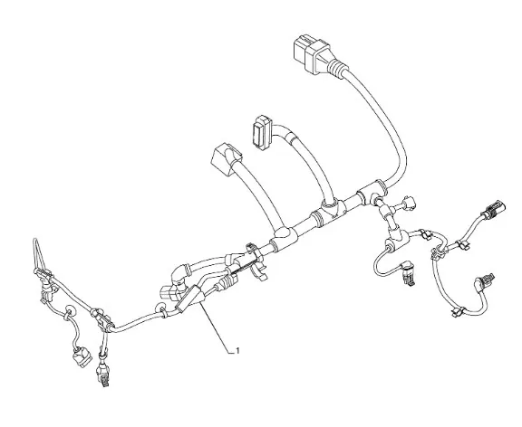 504116725 - Жгут проводов электр. ДВС Cursor7CR T7/Puma, T6090/80
